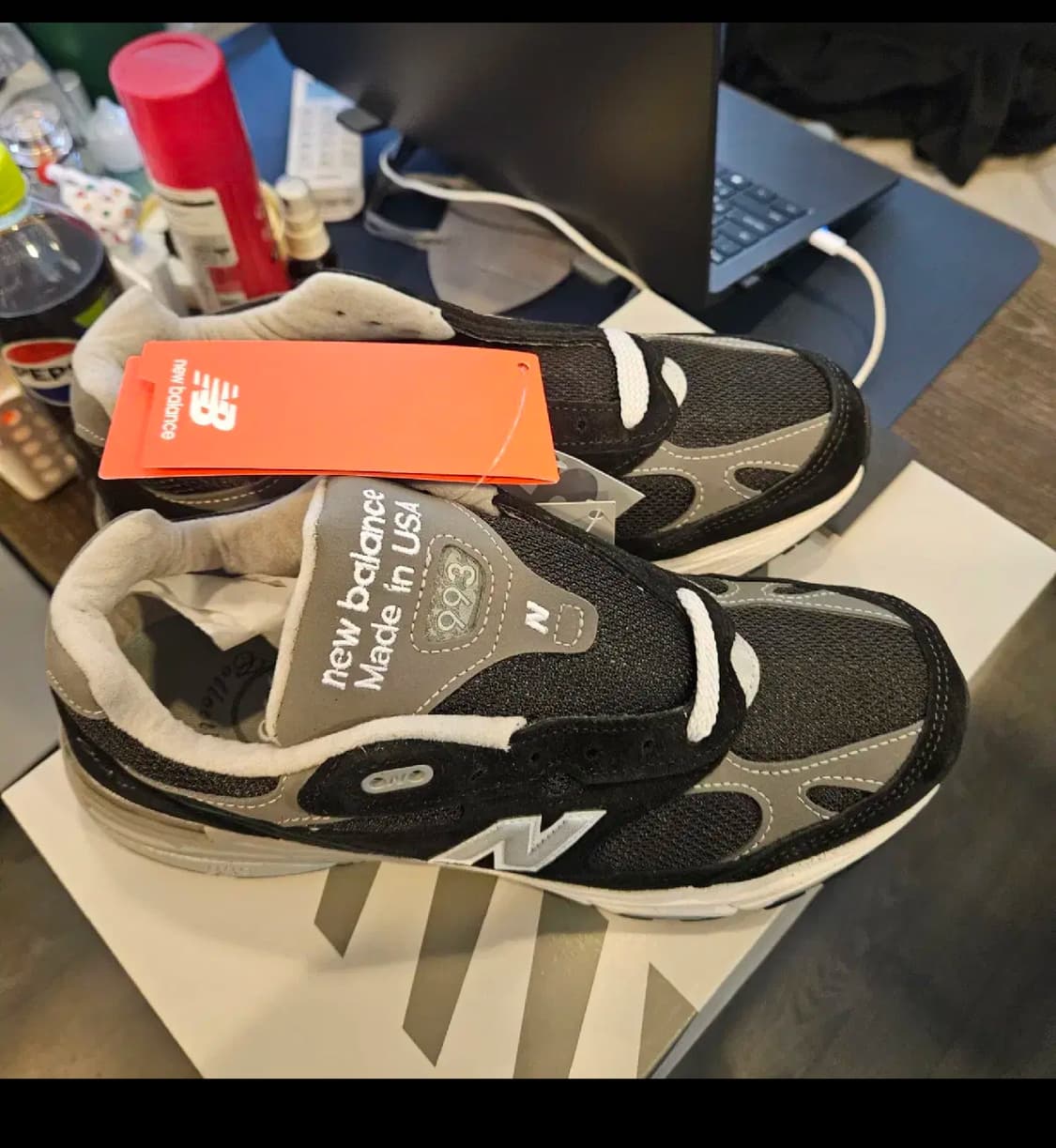 뉴발란스 993 블랙 250 판매 상품이미지3