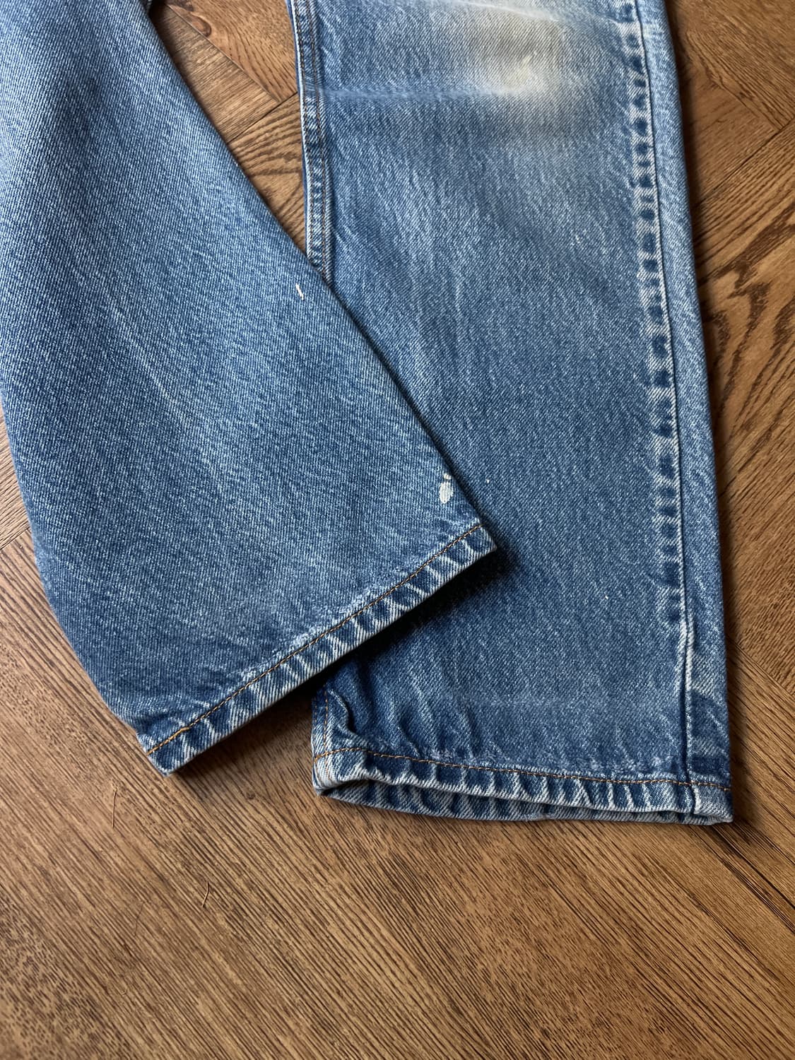 [33]90's 리바이스 USA 505 빈티지 페인팅 데님 팬츠 상품이미지2