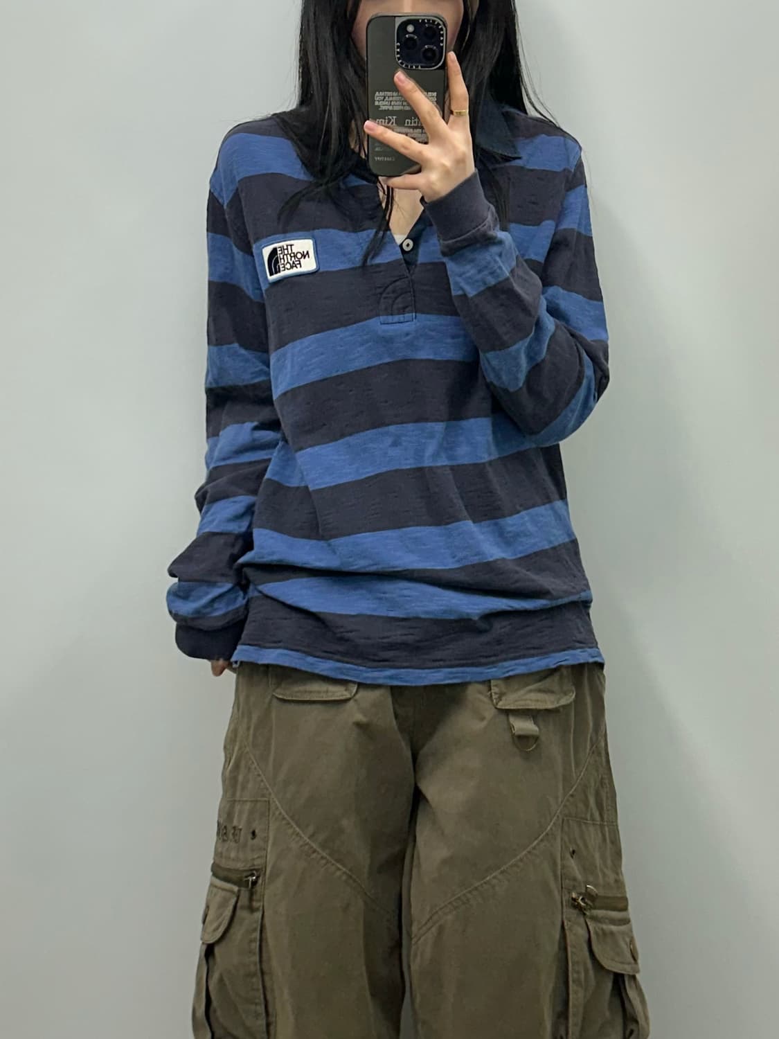 노스페이스 단가라 럭비 카라 티셔츠 상품이미지1