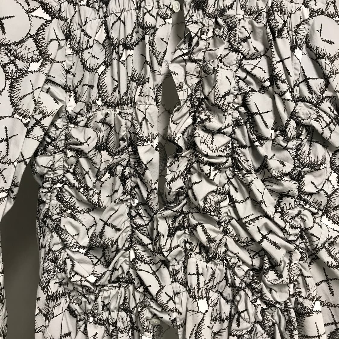 꼼데가르송 셔츠 셔링 셔츠 S(W) 상품이미지4