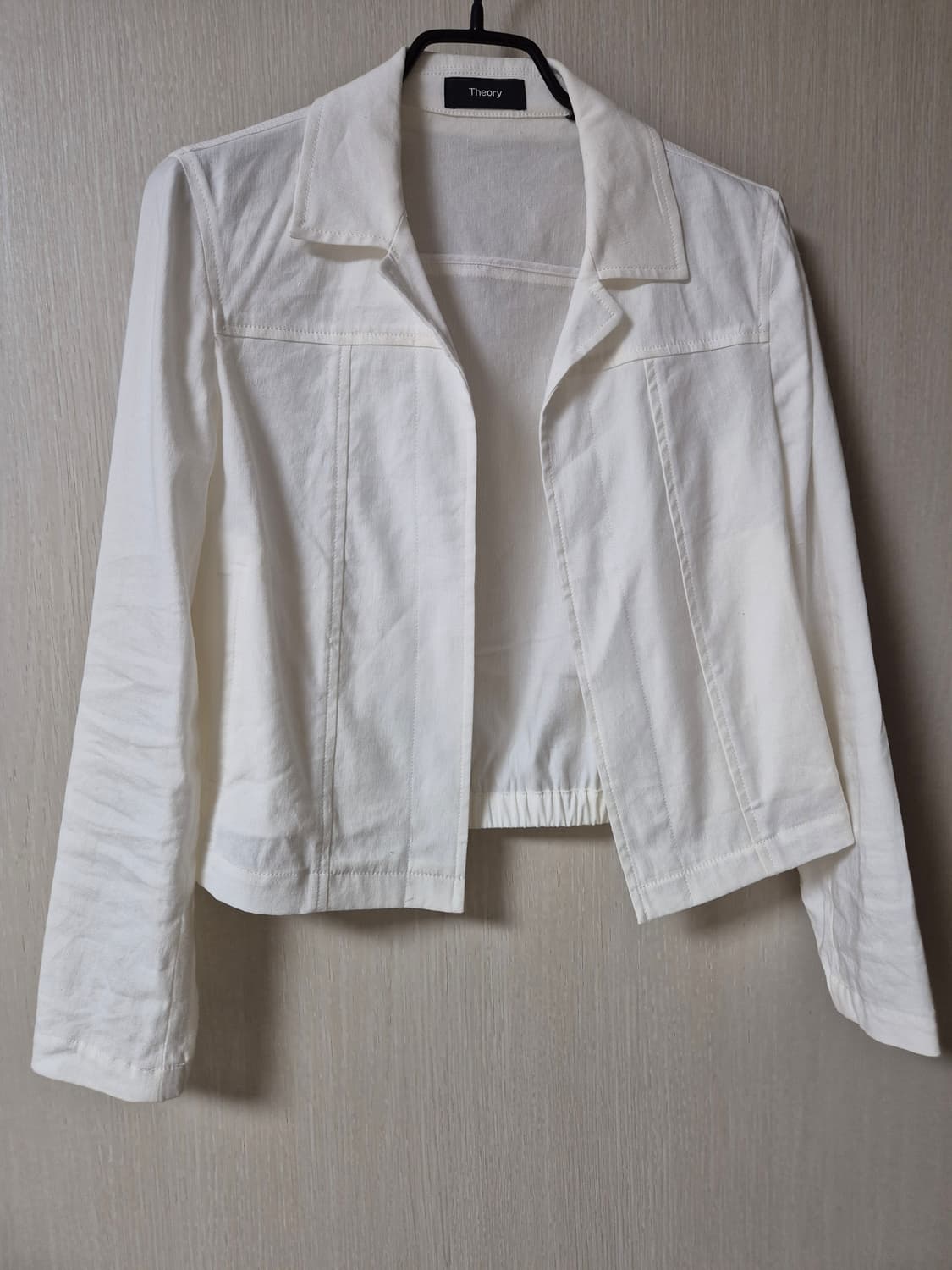띠어리 theory 린넨 숏 자켓 p 오픈자켓 상품이미지3