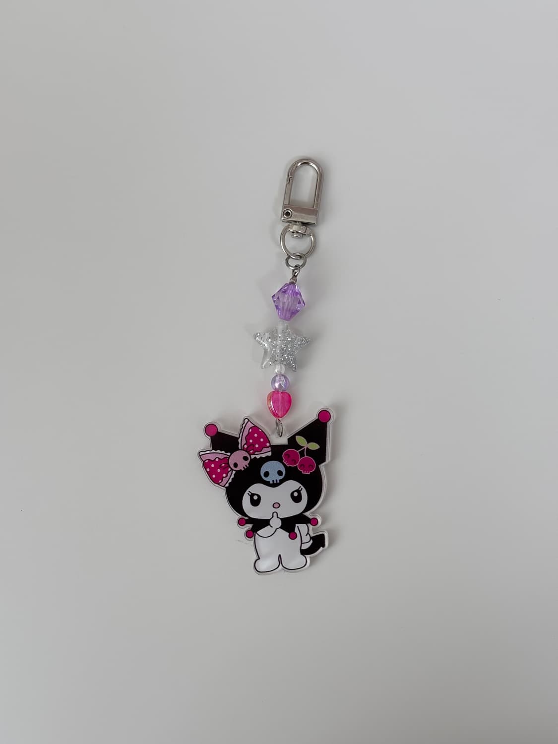 [@이벤트@] 산리오 핸드메이드 비즈 키링 쿠로미 키치 펑크 y2k 상품이미지1