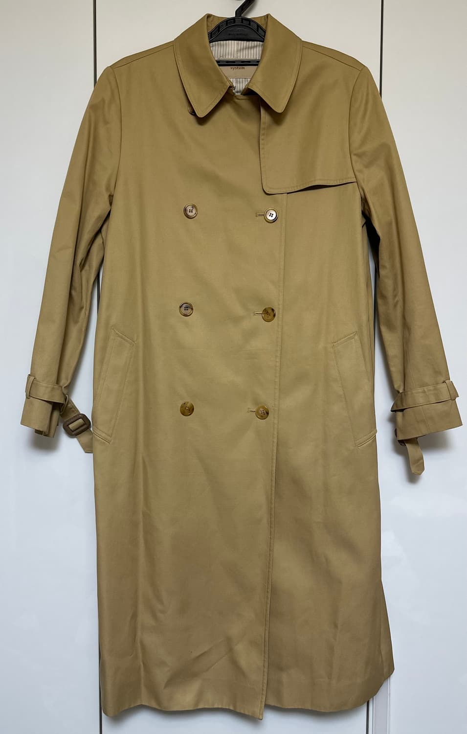 한섬시스템SYSTEM 베이지 트렌치 코트 상품이미지1