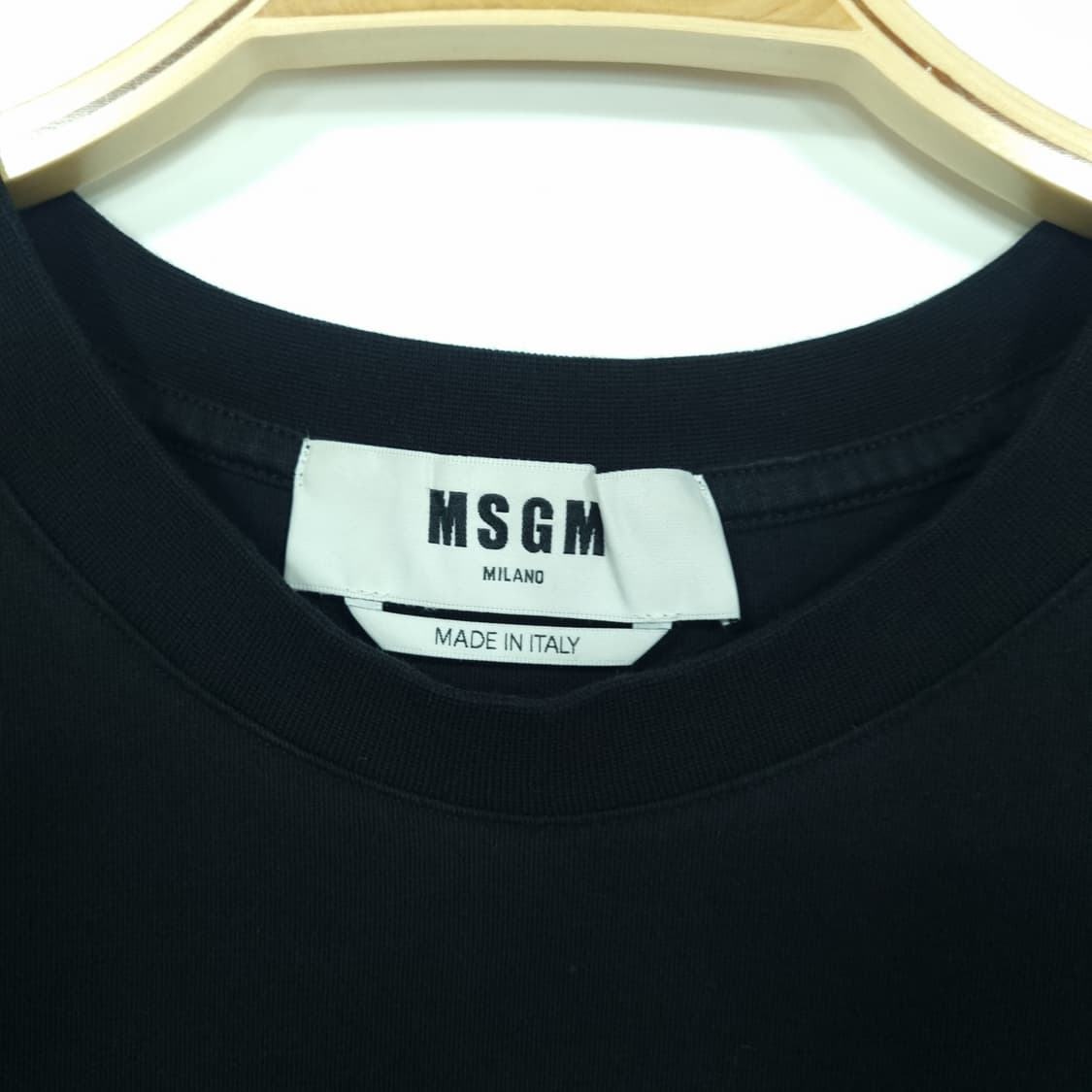 MSGM 빅로고 반팔 티셔츠 블랙 상품이미지4