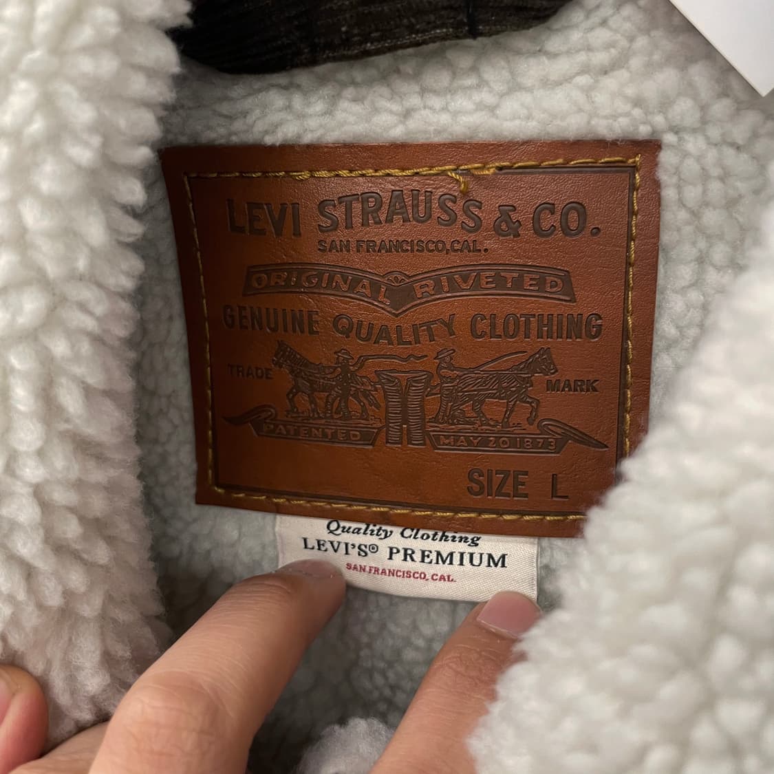 리바이스 타입1 코듀로이 쉐르파 자켓 상품이미지7