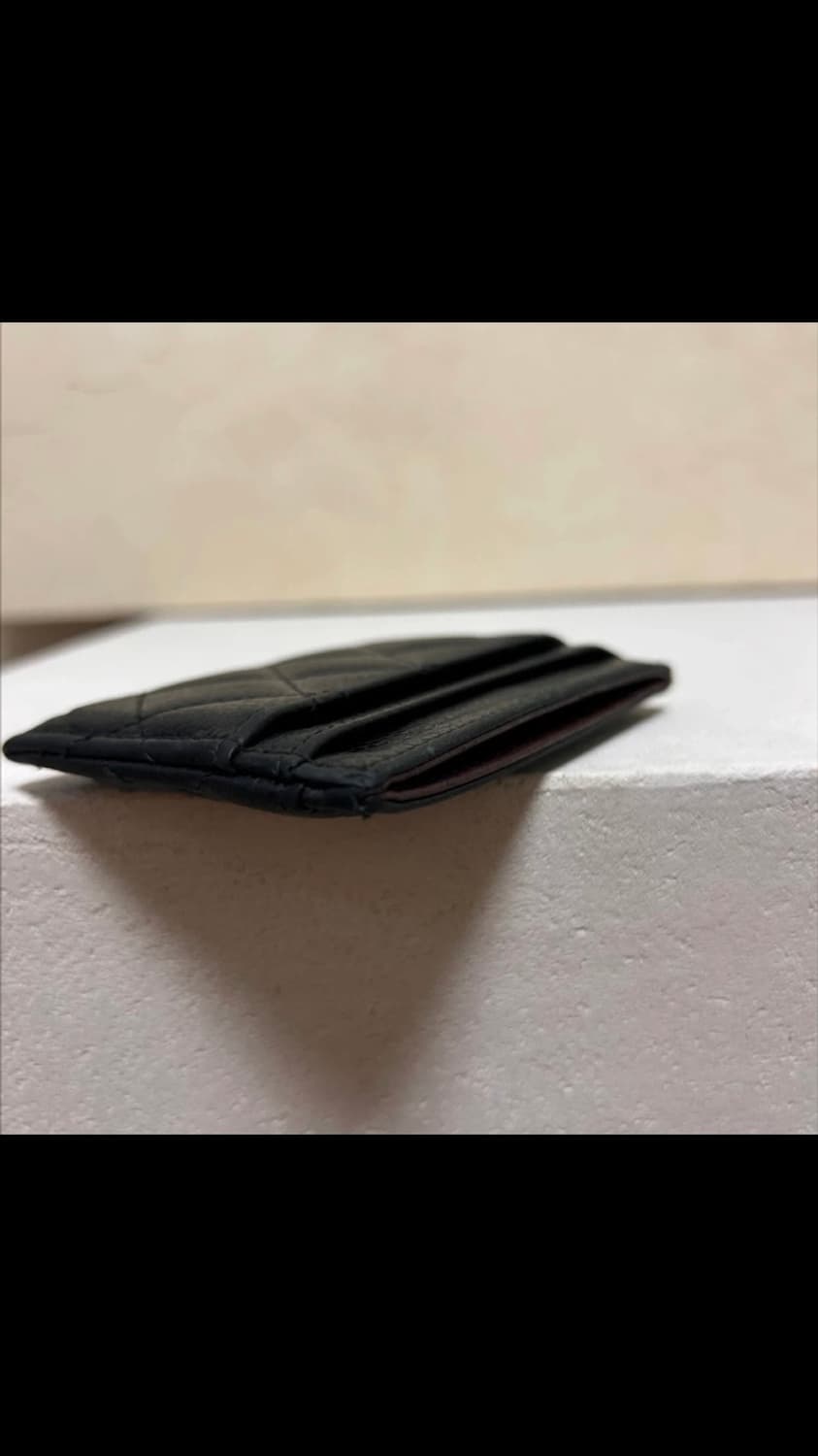 샤넬 카드지갑 블랙 금장 상품이미지9