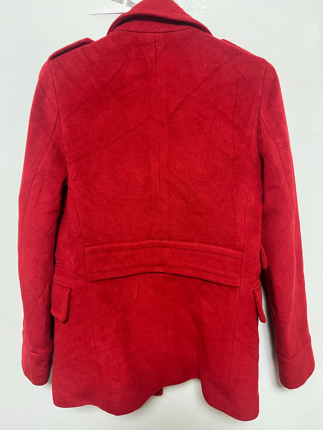 MCM 레드 더블 브레스트 코트 상품이미지6