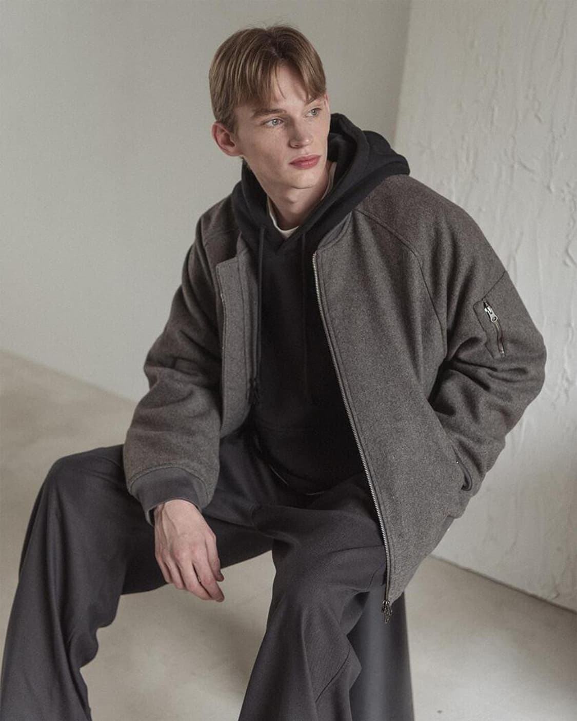 비슬로우 슬로우보이 울 ma-1 점퍼 / 남성 자켓 / 남성 점퍼 상품이미지1