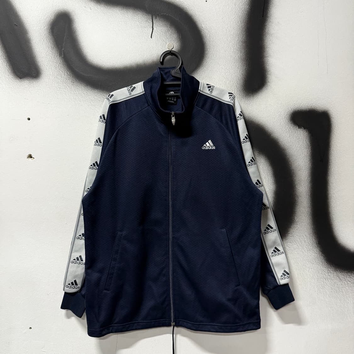 아디다스 올드스쿨 테이핑 디테일 집업 저지 자켓 상품이미지1
