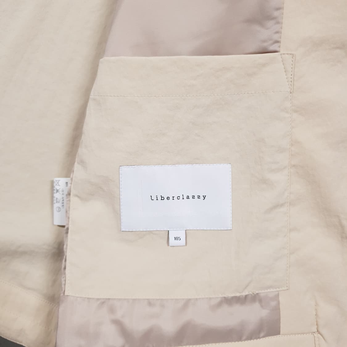 XL) 리버클래시 립스탑 심플 포켓 디테일 컬러리스 점퍼 자켓 베이지 상품이미지7