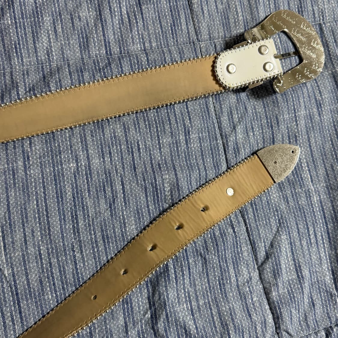 (32) 비비사이몬 클래식 크리스탈 벨트 화이트 상품이미지5