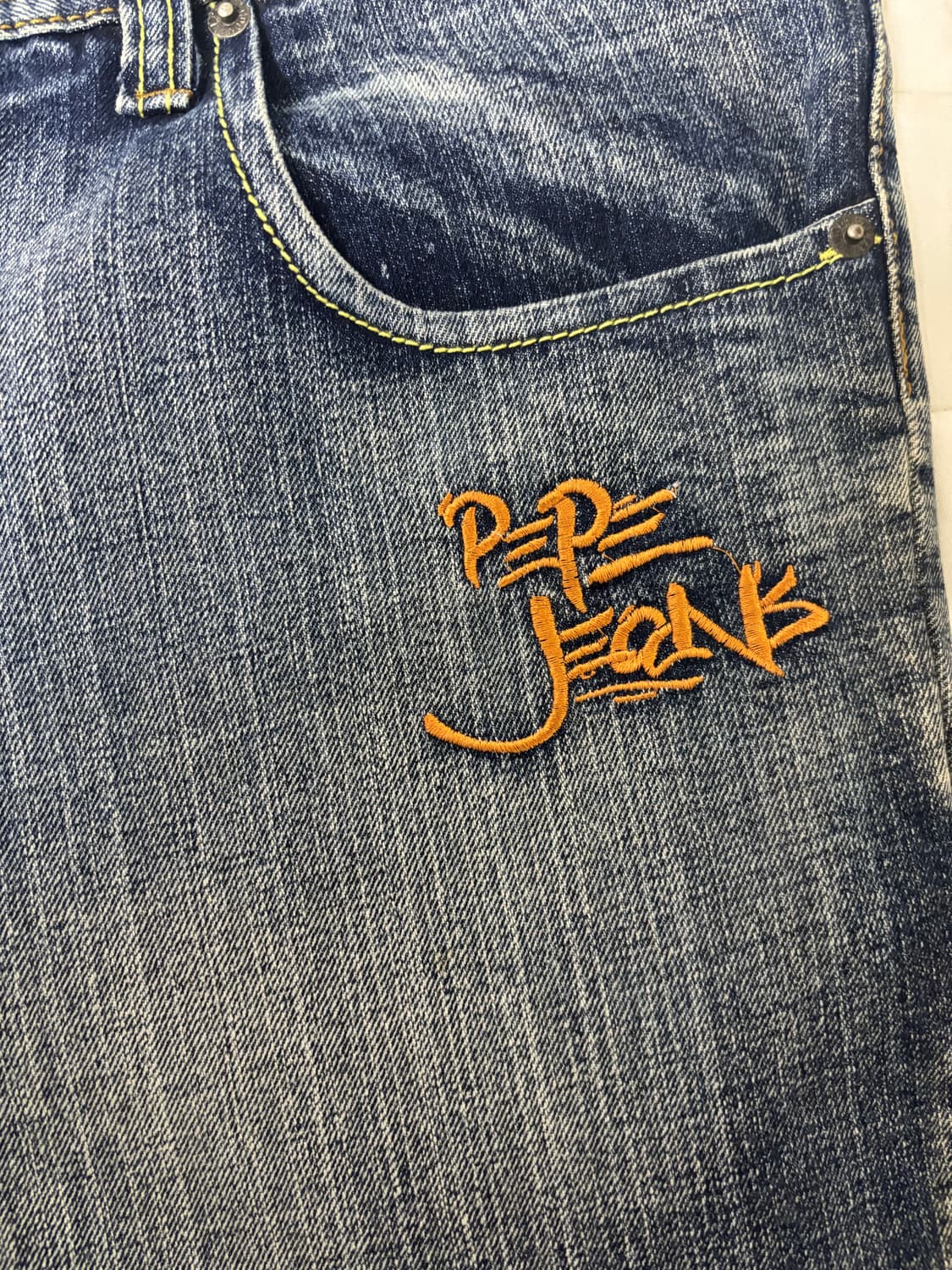 오리엔탈 자수 와이드 데님팬츠 상품이미지2