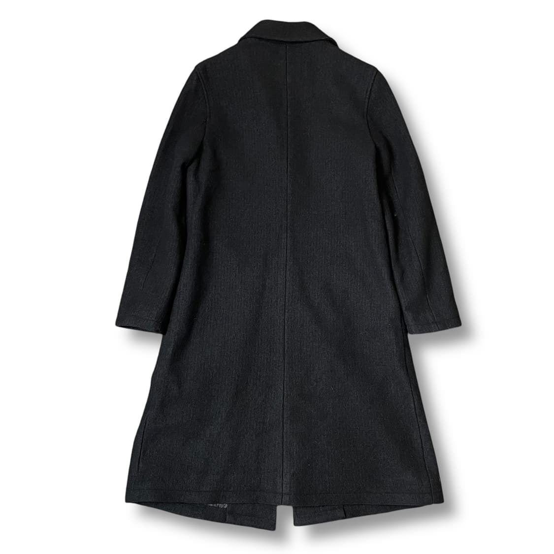 세라 클럽 블랙 스터드 라운드카라 원피스형 울 코트 L 상품이미지2