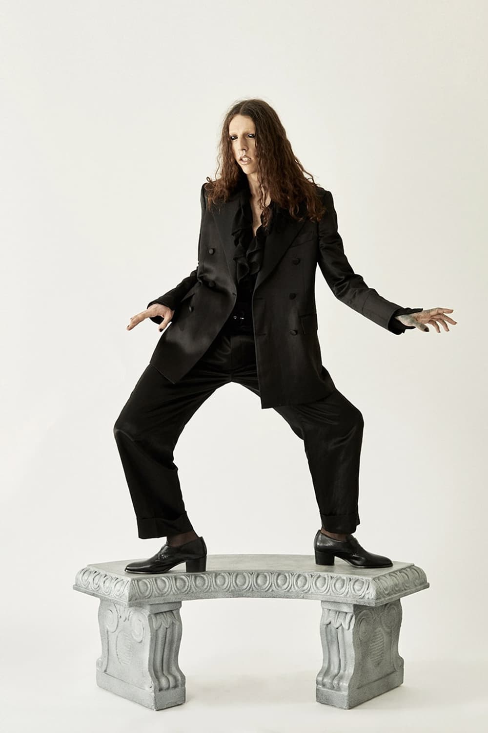 vivienne westwood 비비안웨스트우드 사이드스냅 턱 팬츠 M 상품이미지1