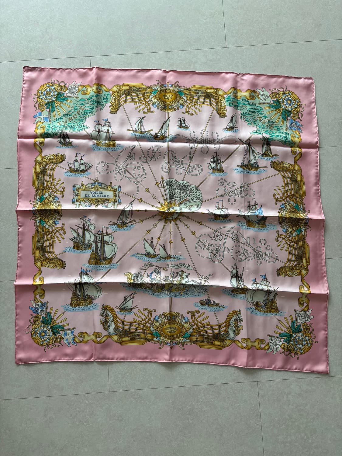 에르메스 까레90 스카프 핑크 상품이미지2