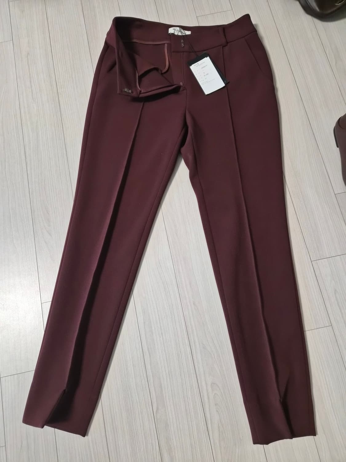 모조에스핀(MOJO.S.PHINE) 슬림 슬랙스 (와인/55) 상품이미지2
