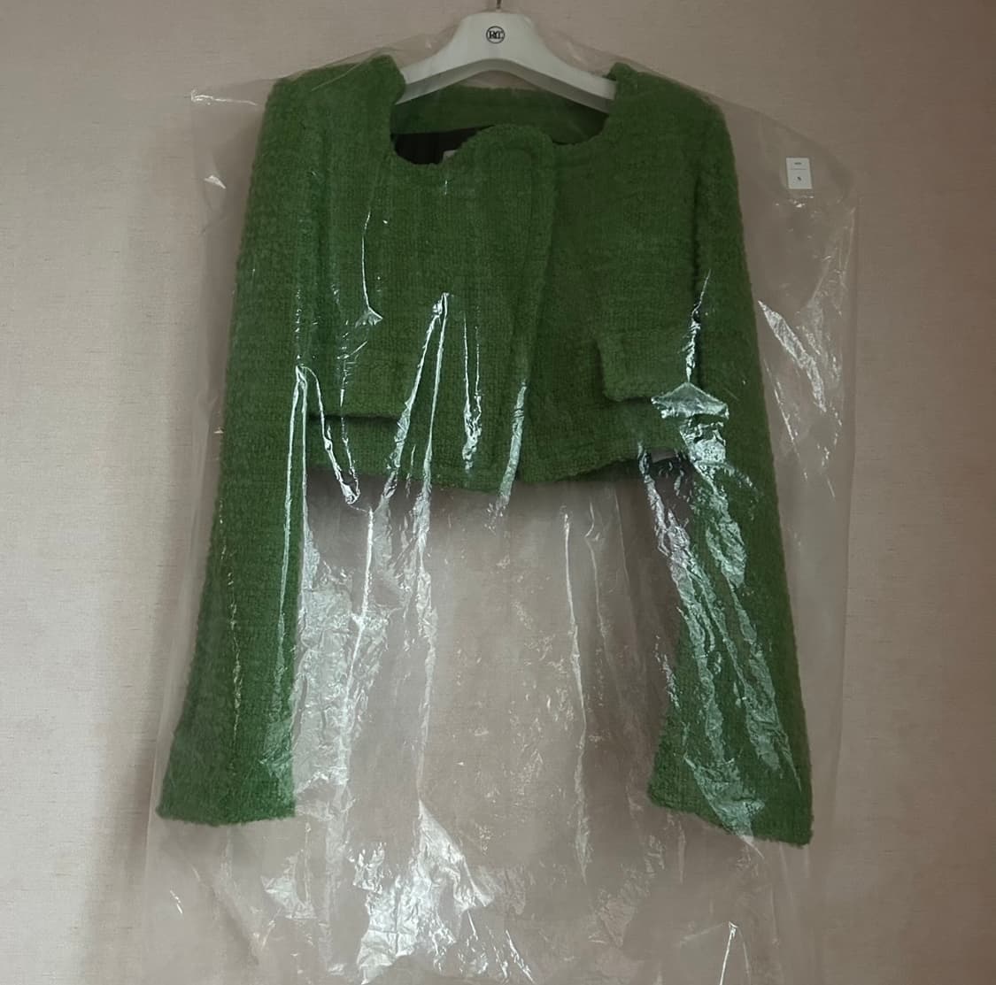 택O) [s] 렉토 홀리데이 부클 커브드 넥 크롭 자켓 상품이미지8