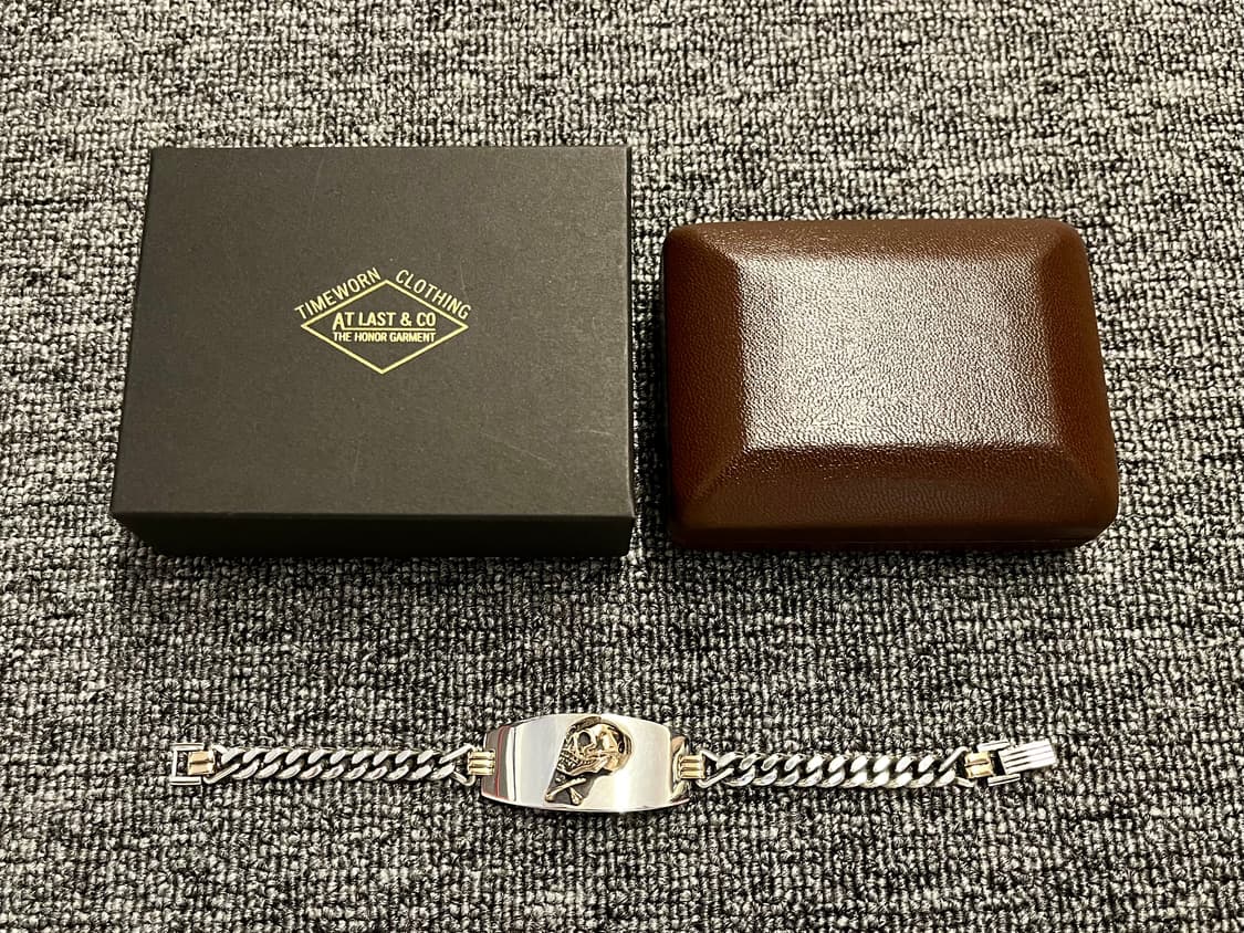 엣라코 AT LAST & CO 스컬콤비 10K 브레이슬릿 풀박스  상품이미지1