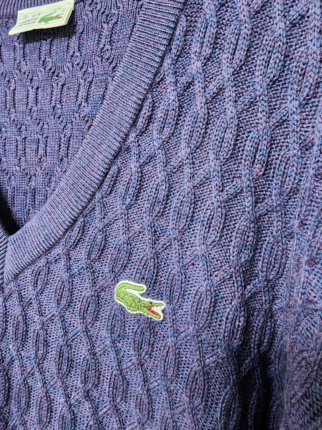 라코스테  브이넥 케이블 니트 상품이미지4