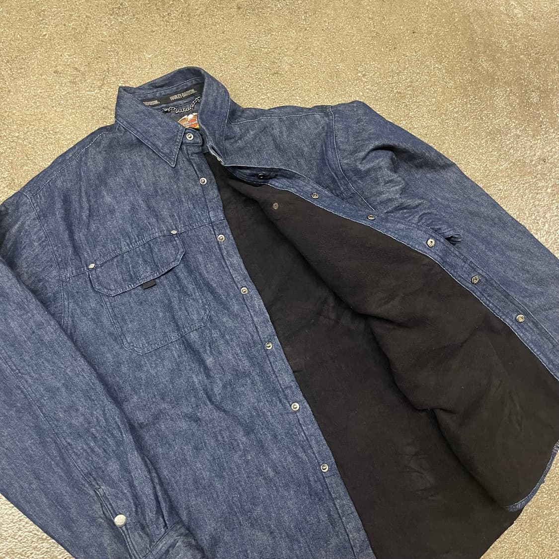 00s 할리데이비슨 헤비 데님 셔츠 (110) 상품이미지4