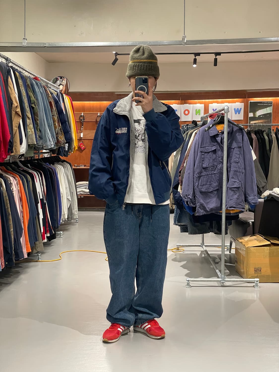 퍼스트다운 리버시블 플리스 점퍼 상품이미지3