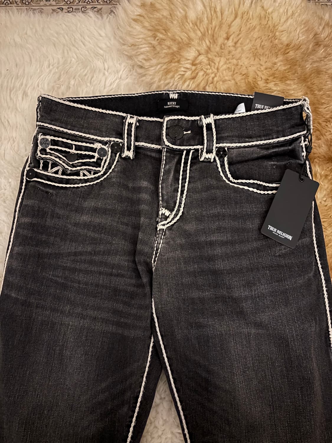 True Religion vintage black jeans 상품이미지2