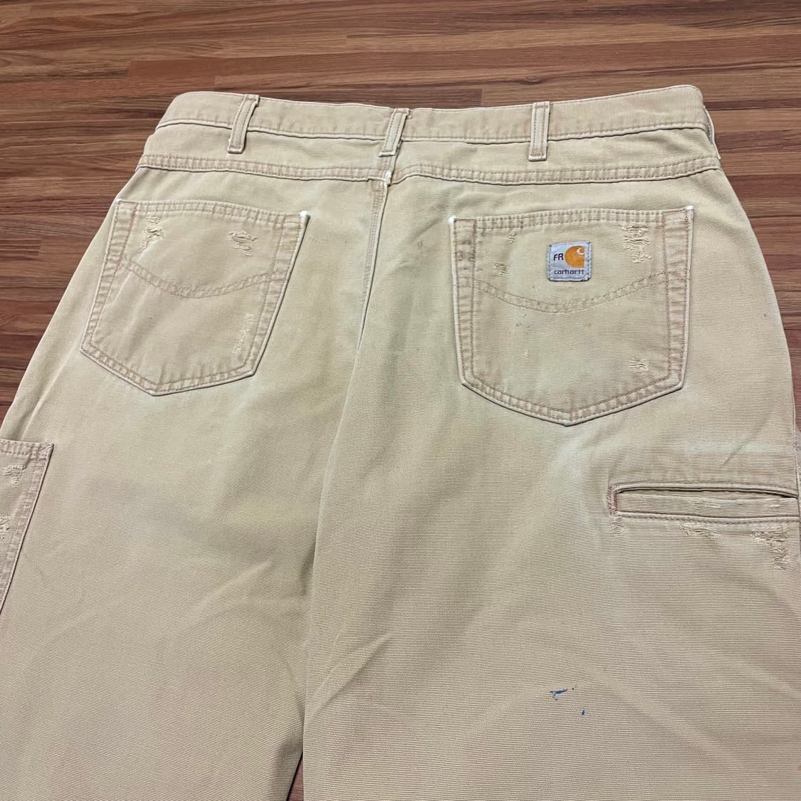 칼하트 FR 싱글니 카펜터 디스 워크팬츠 골든 카키 gkh 36 상품이미지4
