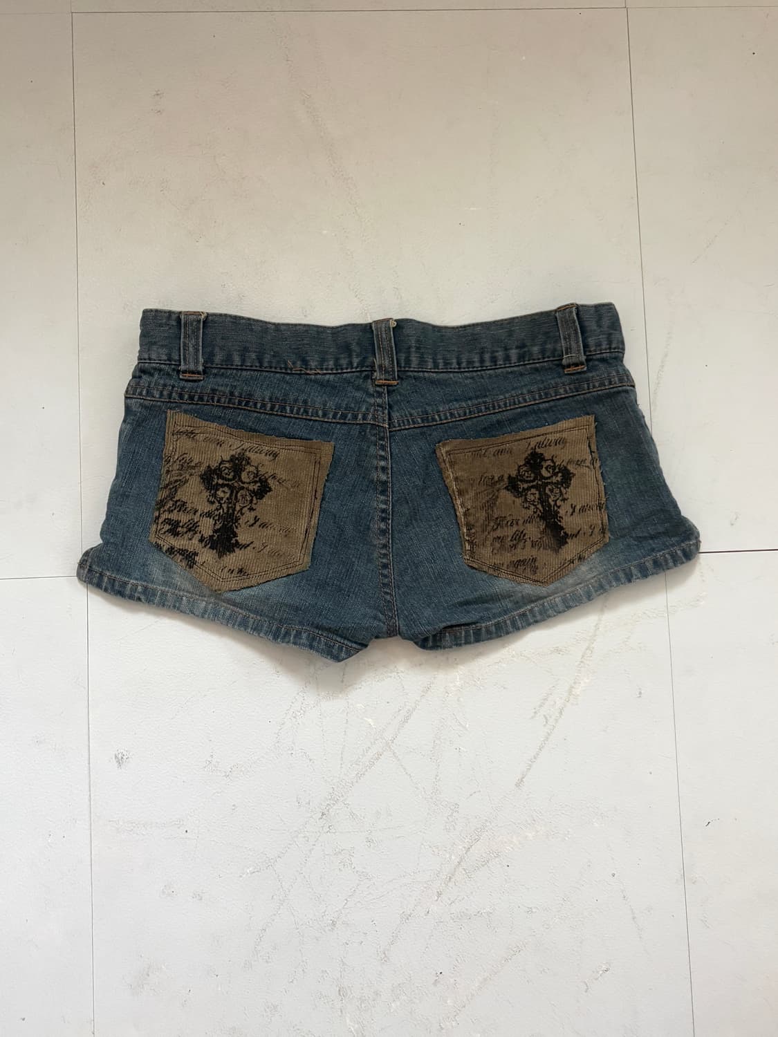 • hurtremake denim cross patch short  상품이미지9