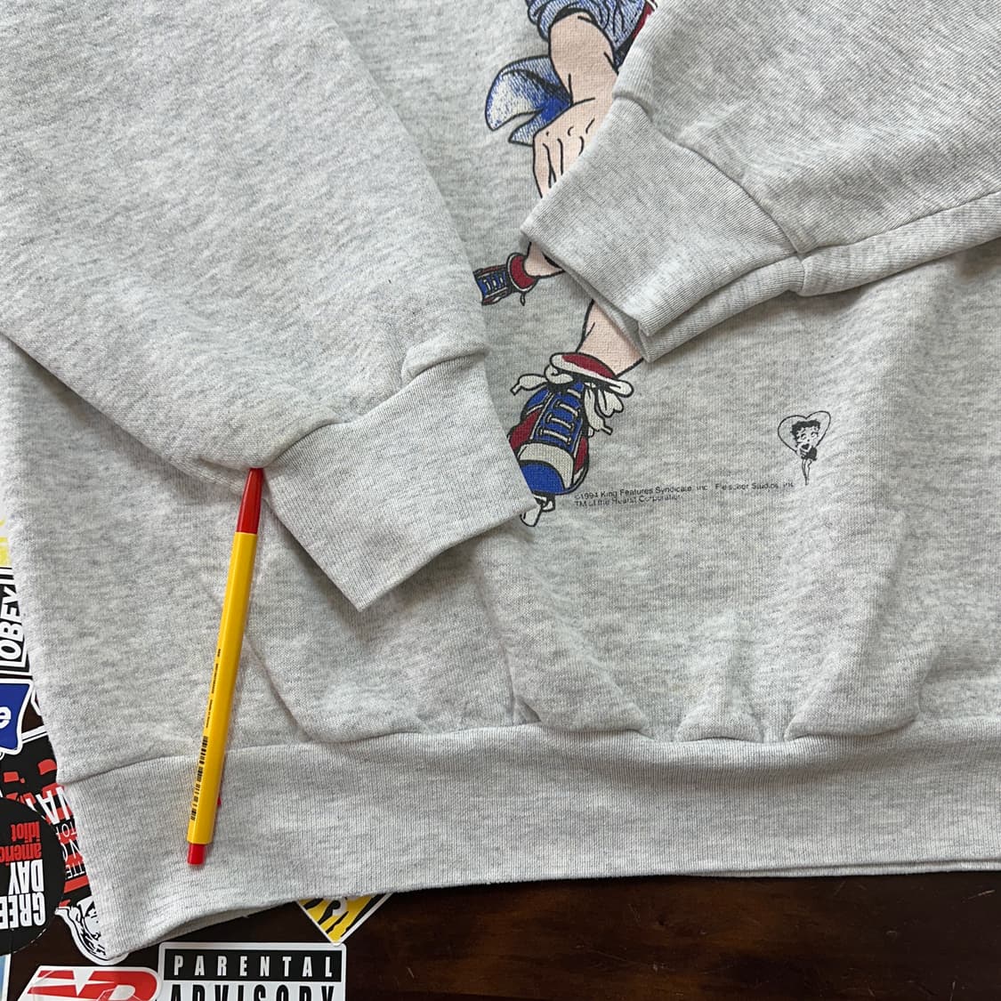 90s USA 베티붑 빈티지 스웻셔츠 XL 상품이미지6