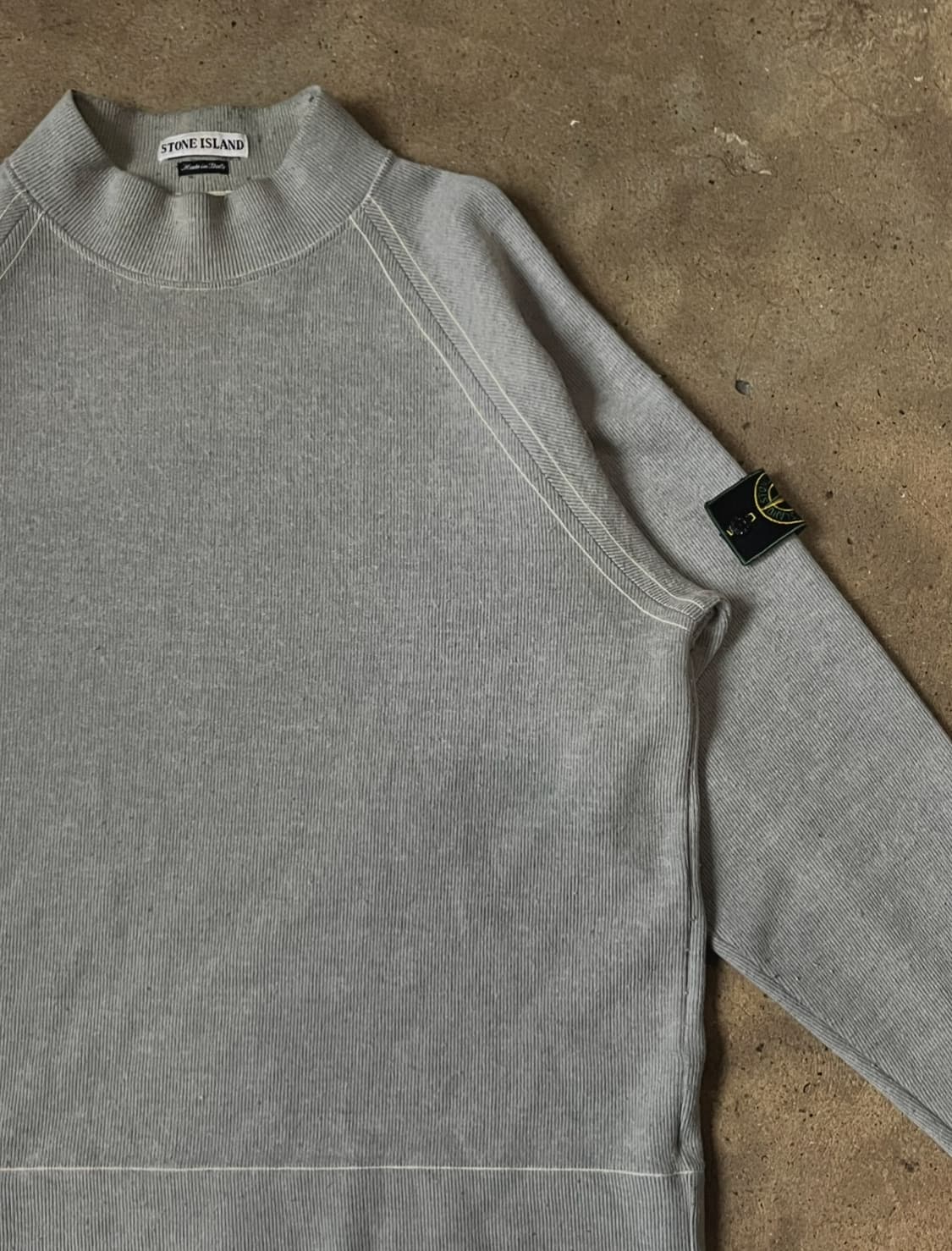 [XL] 98AW 스톤아일랜드 아카이브 하프 넥 니트 상품이미지4