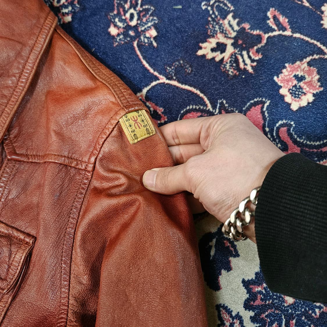 써스데이아일랜드 빈티지 y2k 가죽 자켓  상품이미지10