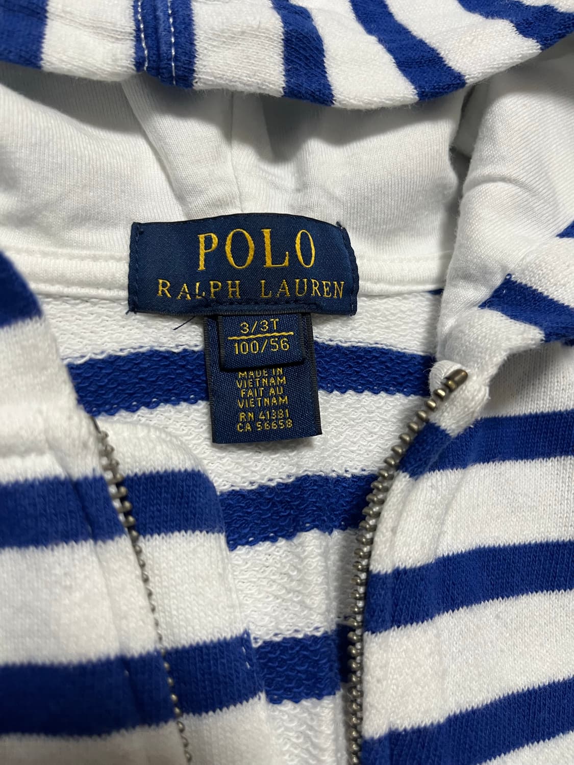 폴로 랄프로렌 키즈 스트라이프 후드집업 상품이미지3