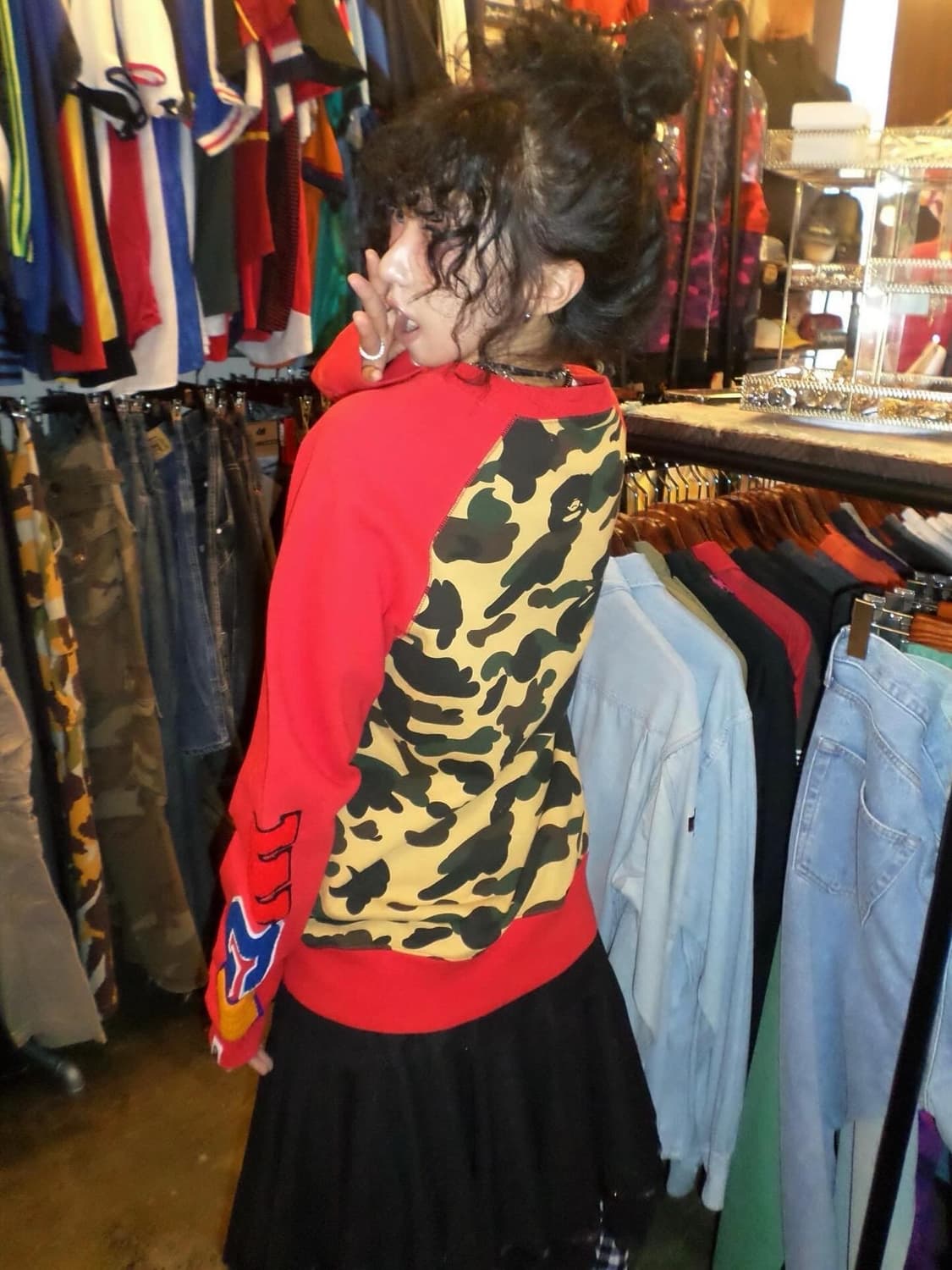 Bape Camouflage Shark Sweat Shirt Set  상품이미지2