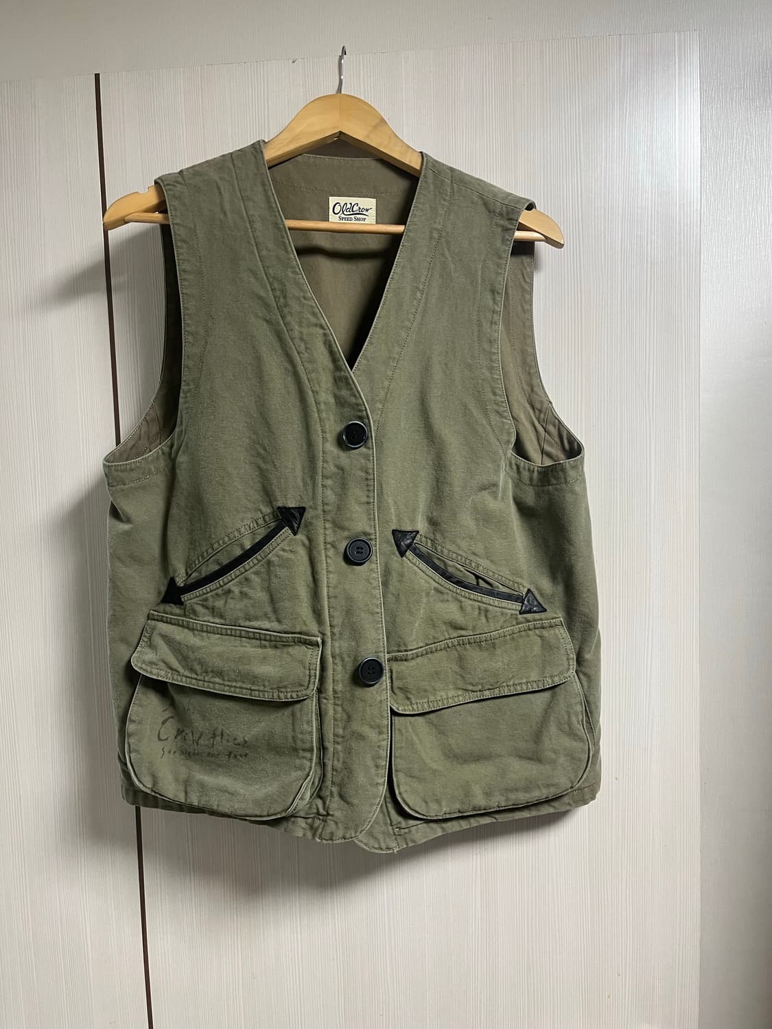 글래드핸드 Old Crow 올드크로우 밀리터리 베스트 L 새상품 상품이미지4