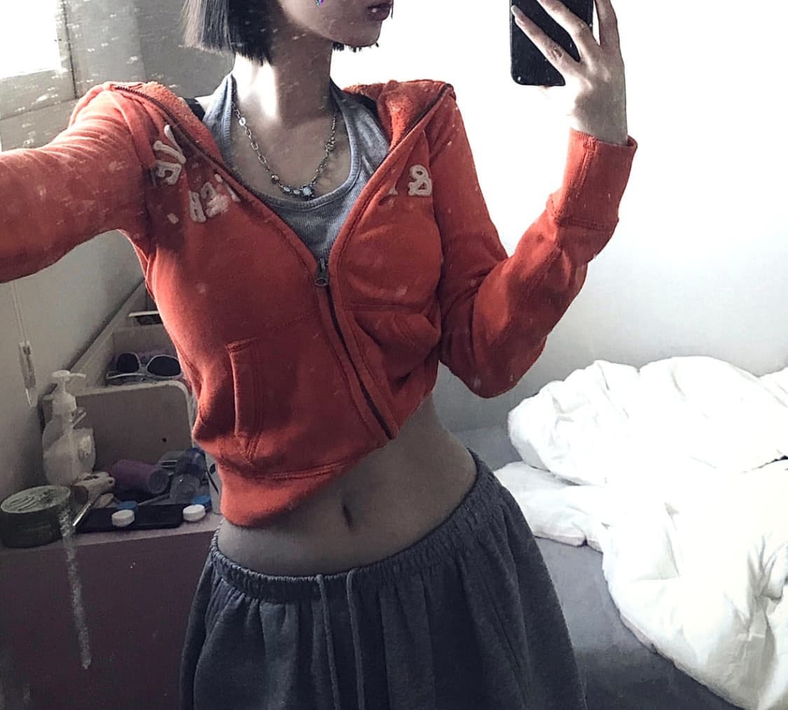 아베크롬비 오렌지 후드집업 상품이미지1