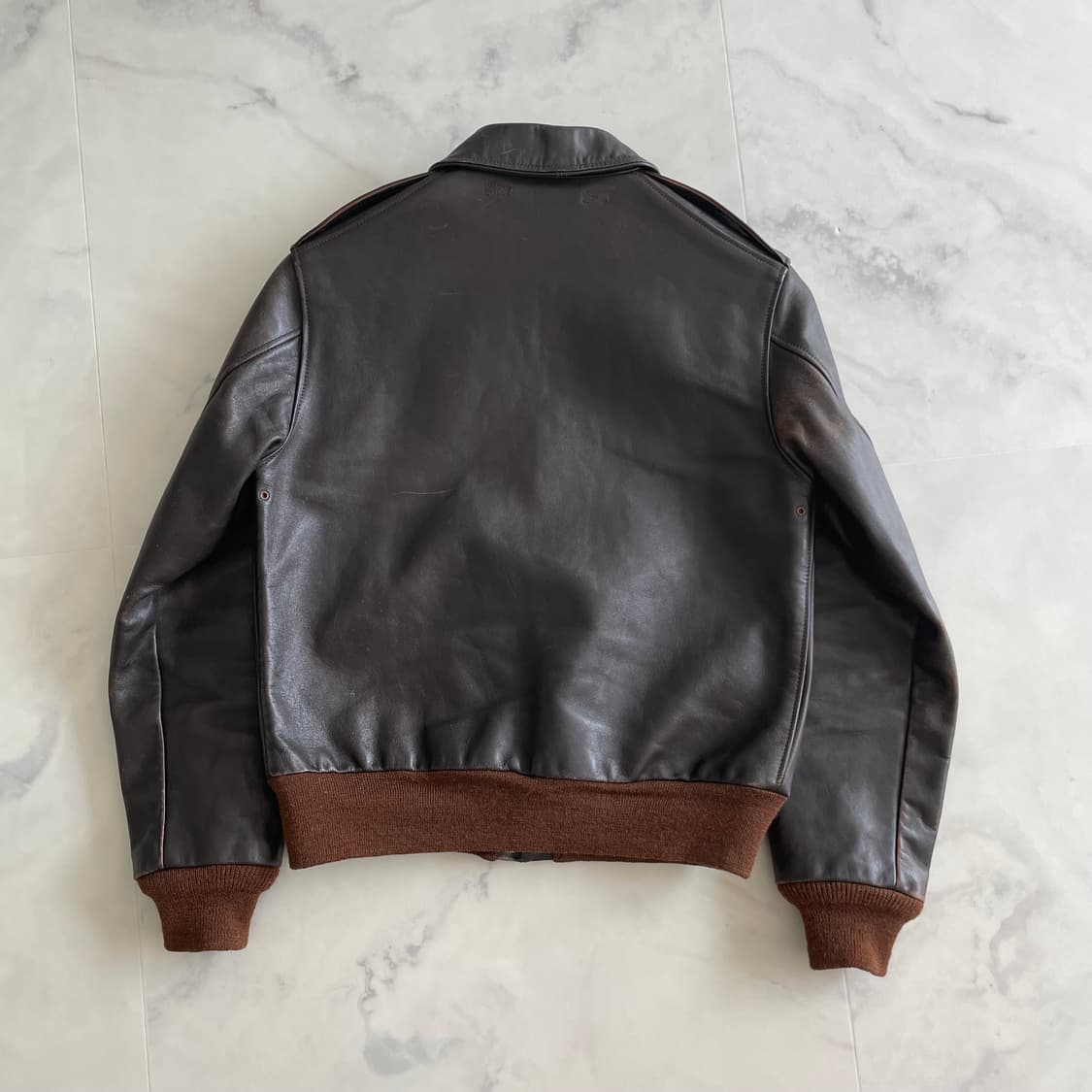 구 리얼맥코이 A-2 러프웨어 27752 다크씰 브라운 38 사이즈 상품이미지2