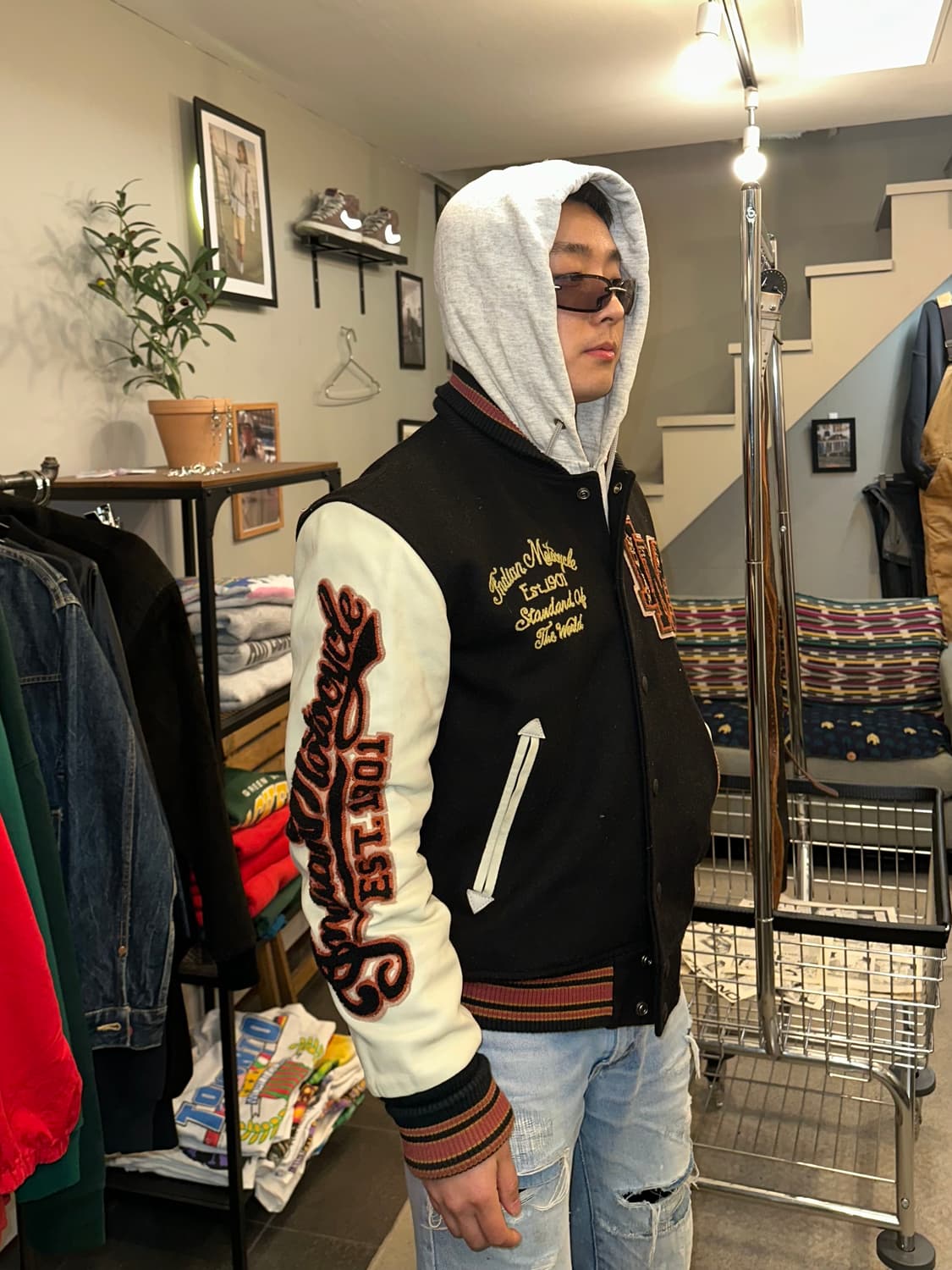 Indian Motorcycle logo patch varsity  상품이미지4