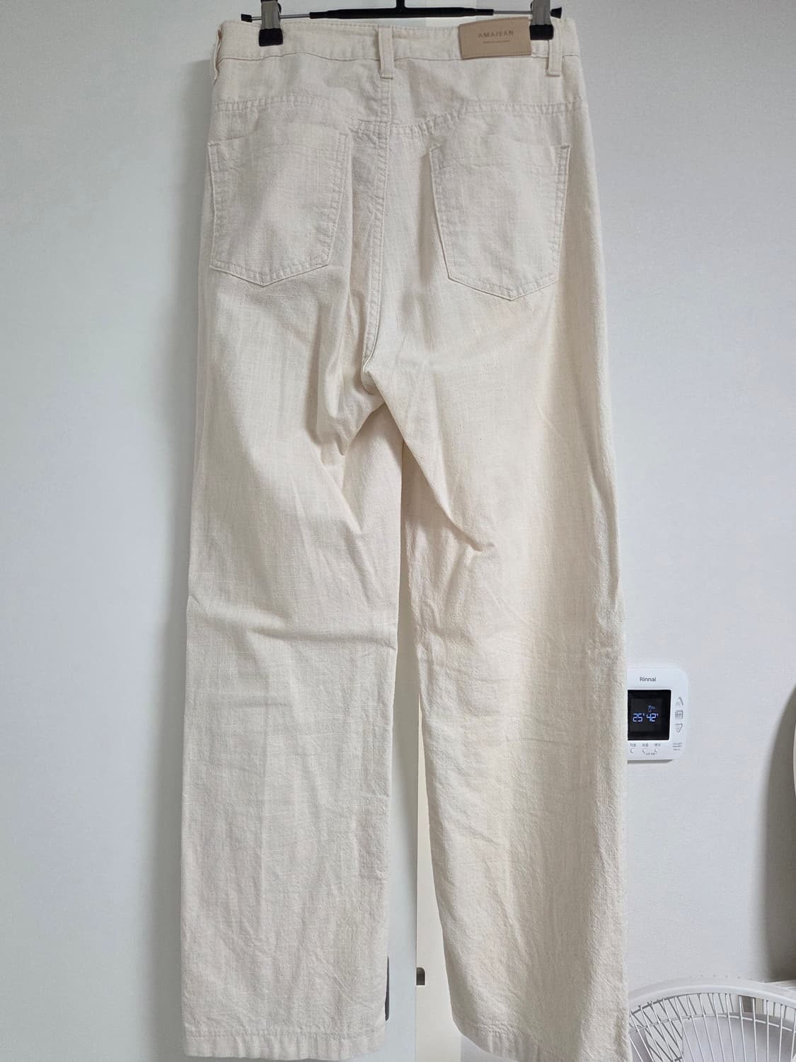 로렌하이 어메이진 린넨 세미 와이드 팬츠 m 상품이미지3