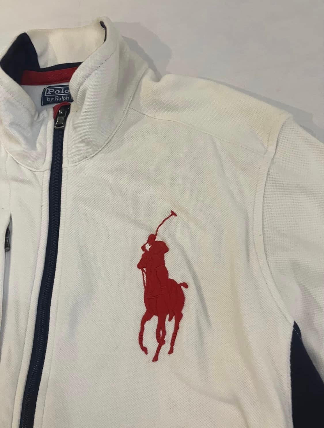 폴로 랄프로렌 빅포니 USA 레이싱 져지 자켓 화이트 상품이미지3