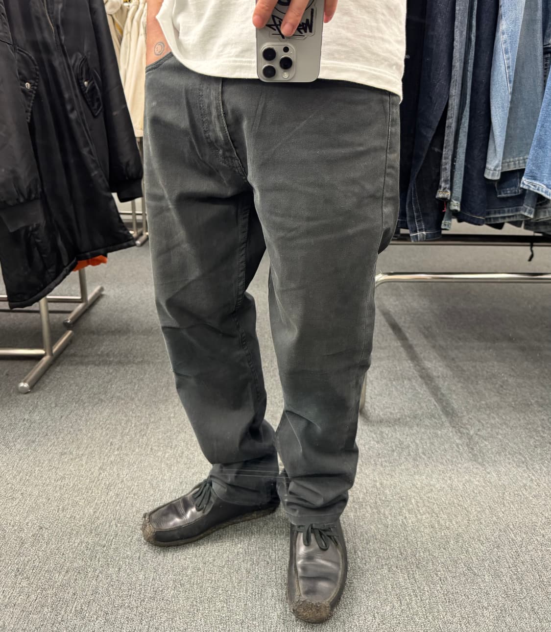 33)리바이스 빈티지 513 블랙 데님팬츠 상품이미지1