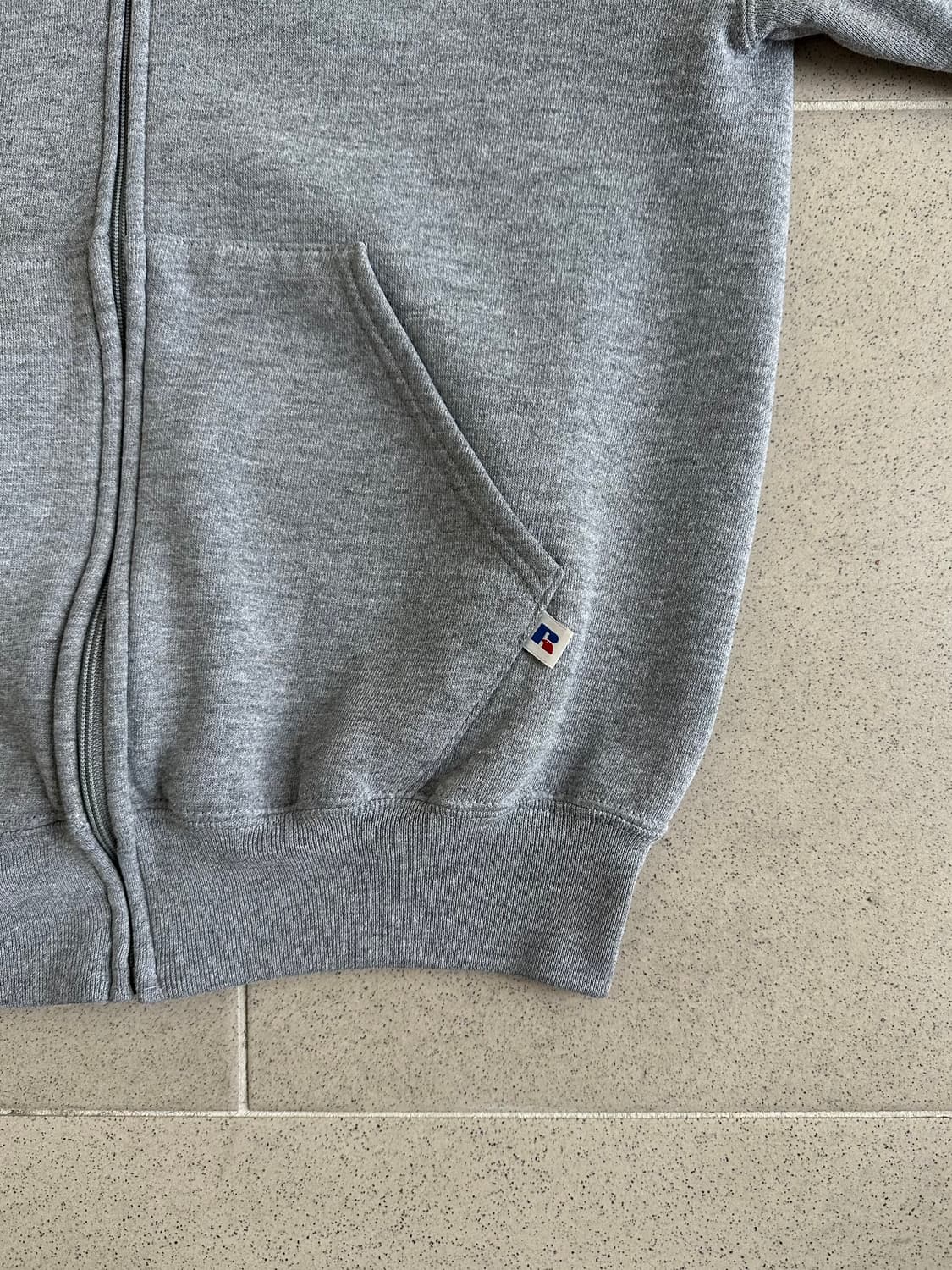 90s 빈티지 러셀 후드집업 그레이 M 상품이미지3