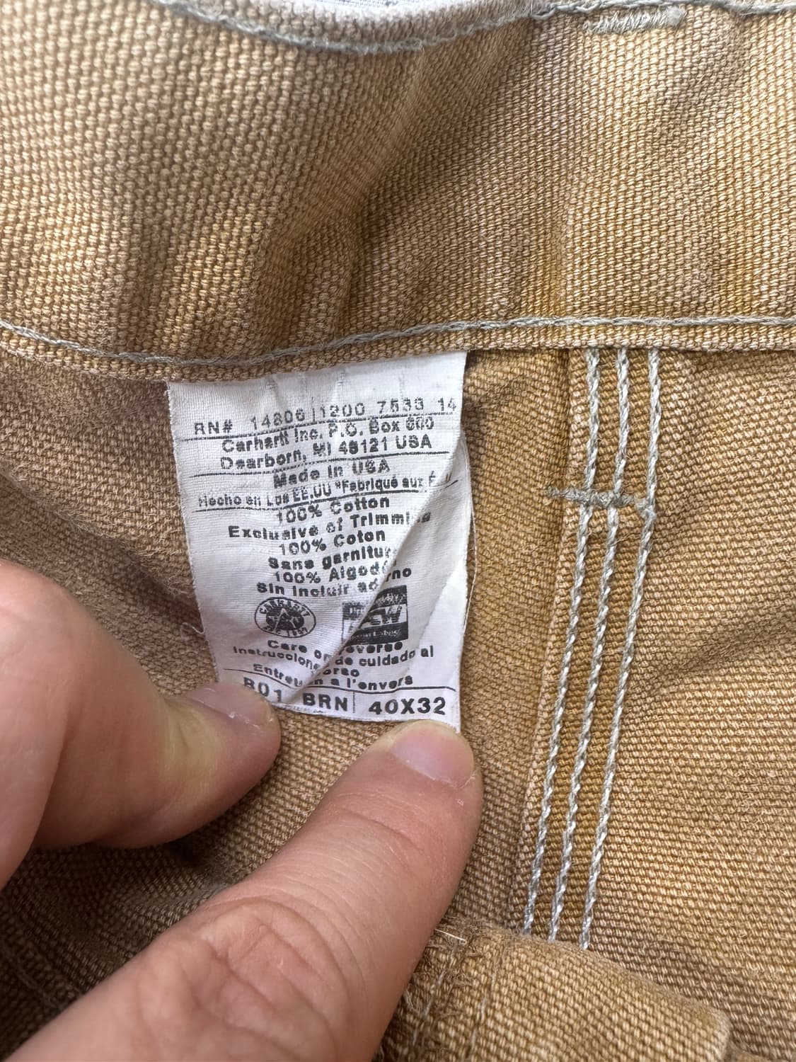 90‘s 00's 칼하트 더블니 상품이미지8