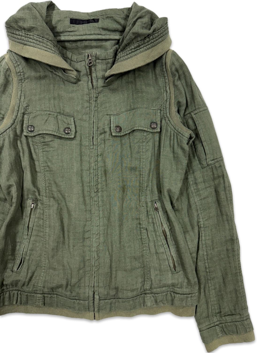 빈티지 Moussy 라이더 펑크 후드집업 자켓 상품이미지2