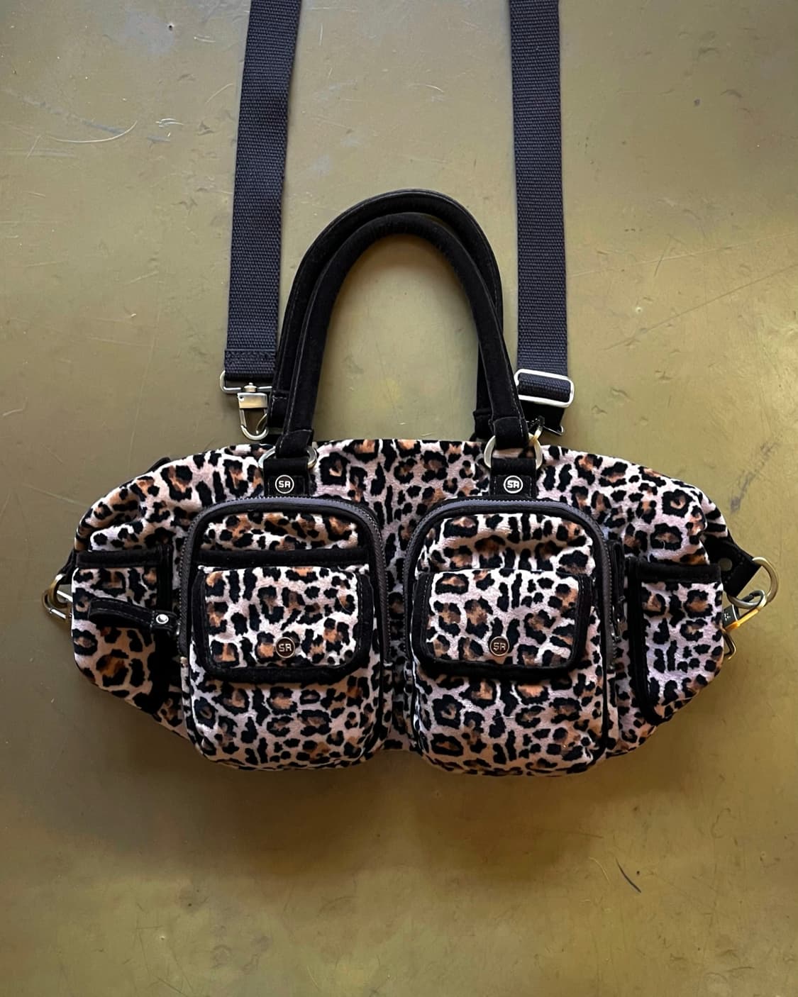 SONIA RYKIEL Velour Leopard Tanker Bag 상품이미지4