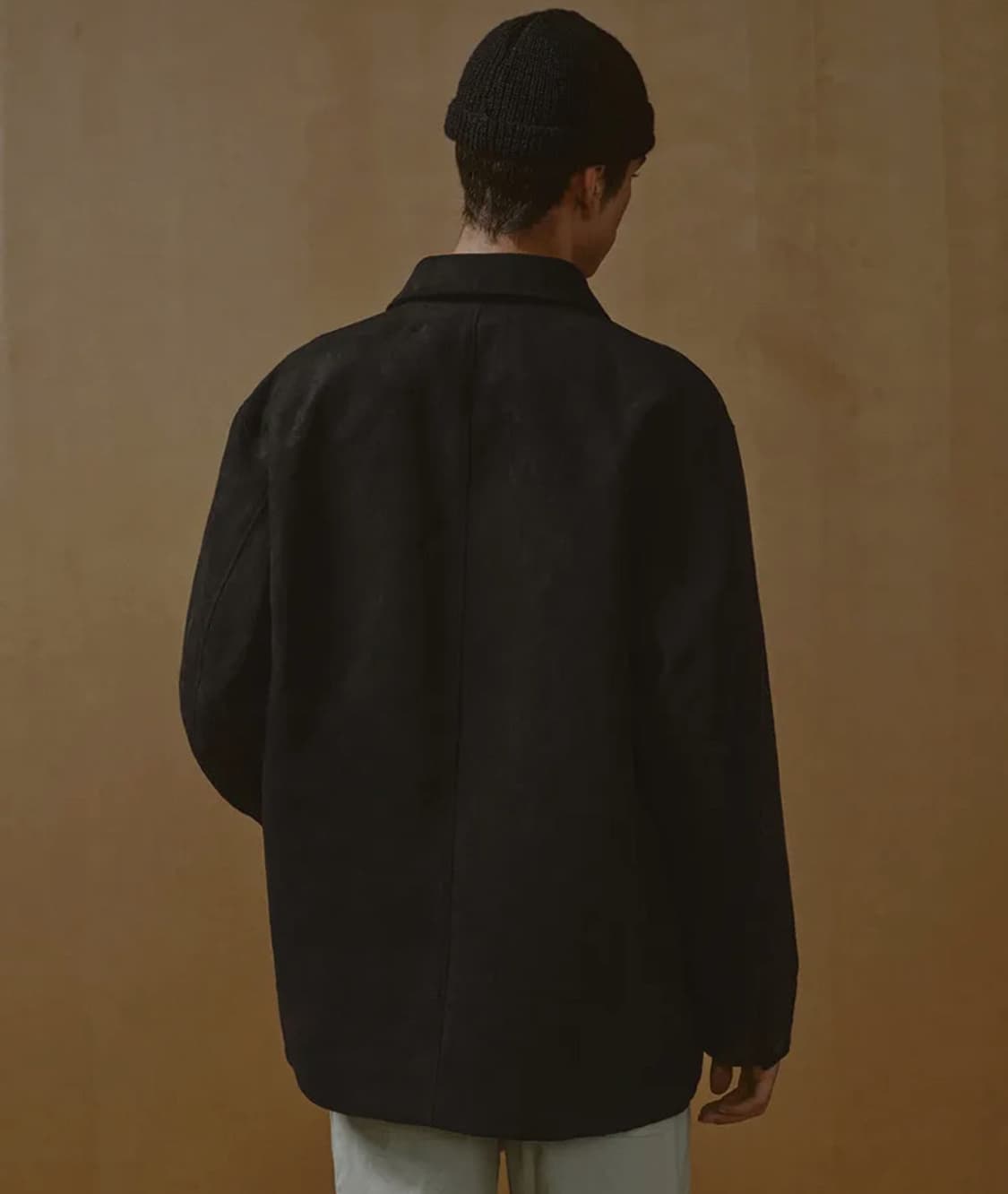 무탠다드 스웨이드 카코트 블랙 상품이미지2