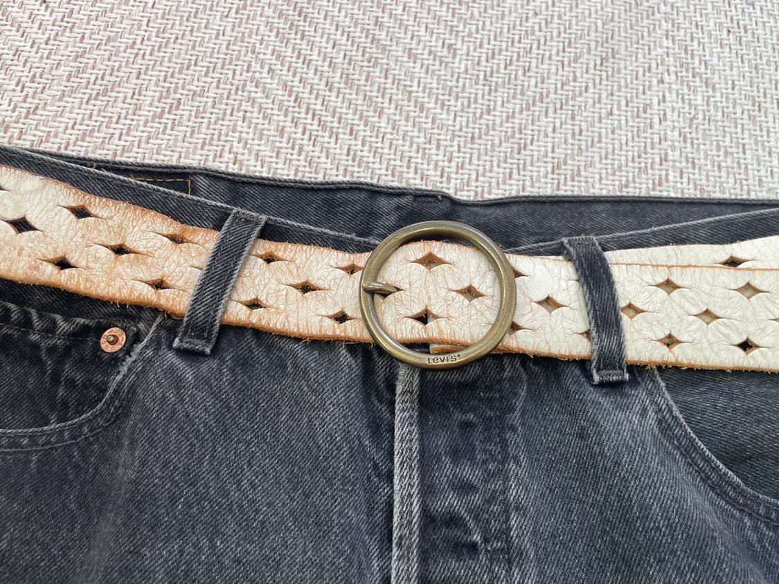 빈티지 levis 웨스턴 버클 레더 벨트 상품이미지2