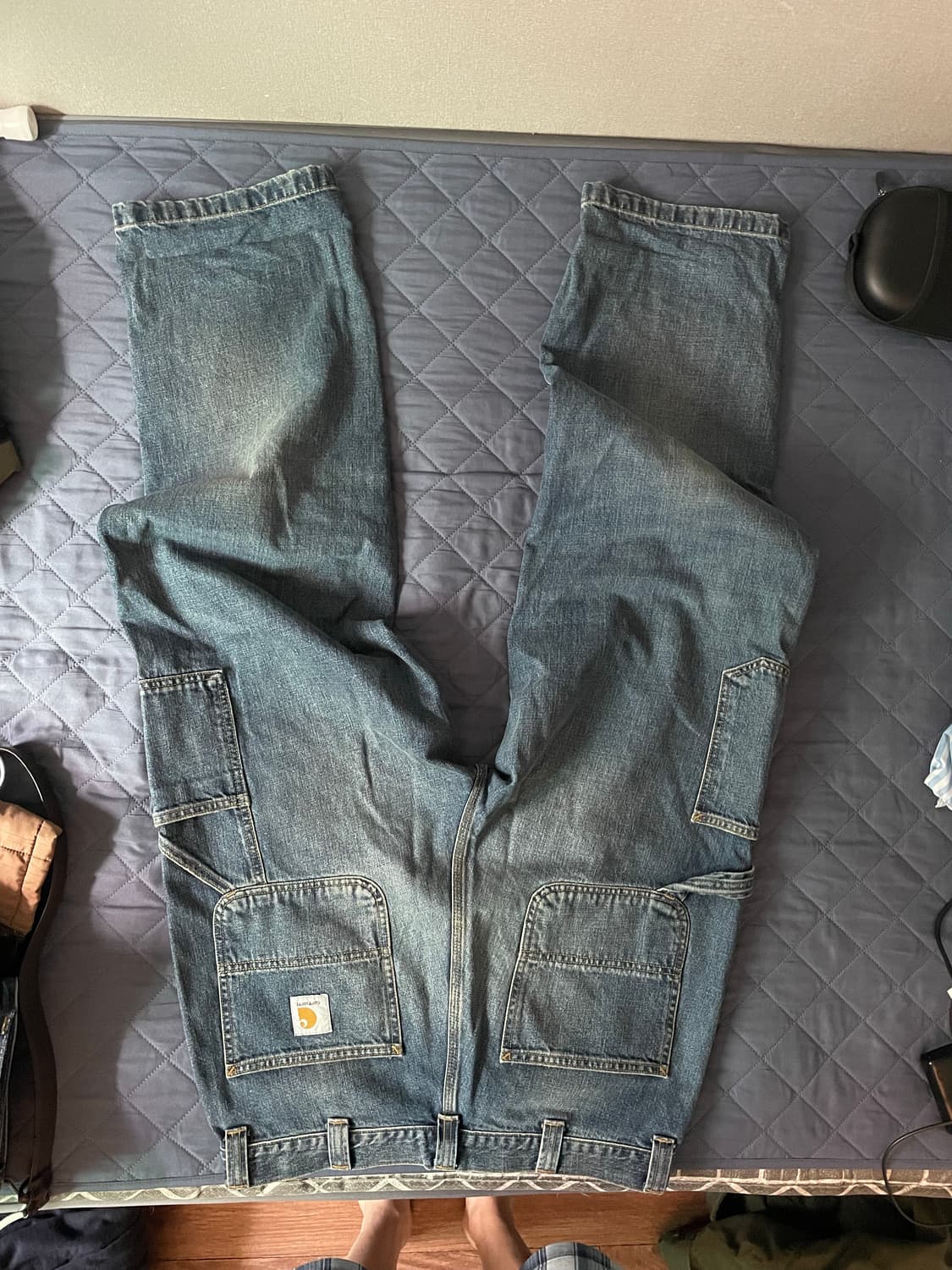 m) 칼하트윕 og 싱글니 카마노 블루 다크 유즈드 워시 상품이미지2