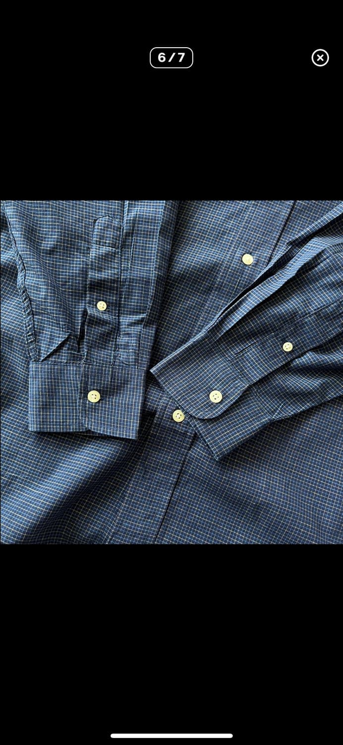 90s 올드 스투시 USA MADE 체크 셔츠 상품이미지6