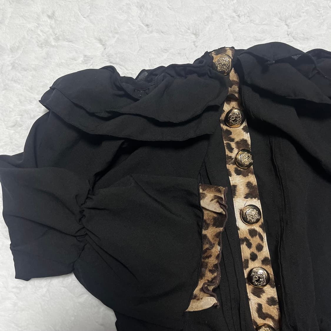 d.i.a 다이아 오프숄더 호피 갸루 원피스 상품이미지3