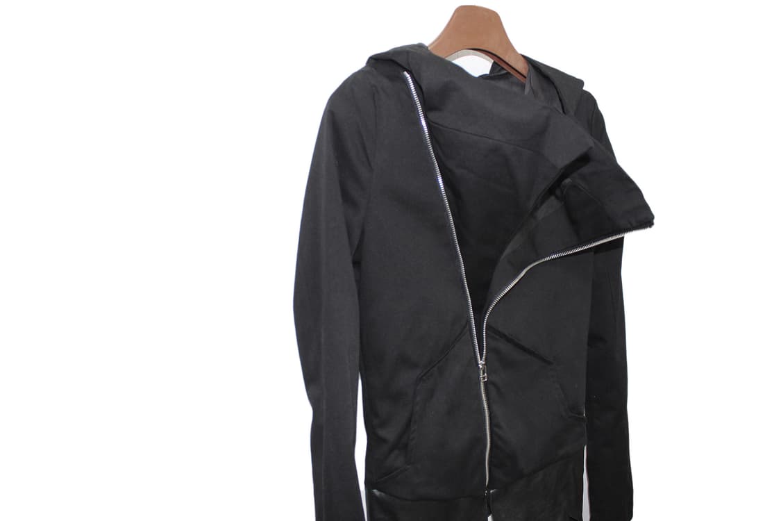 2000s Ekam Archive 에캄 비대칭 사선 하이브리드 후드 자켓 상품이미지4
